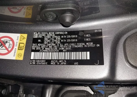 2016 Lexus Nx 200T F Sport from USA, damaged, VIN JTJYARBZ2G2032928